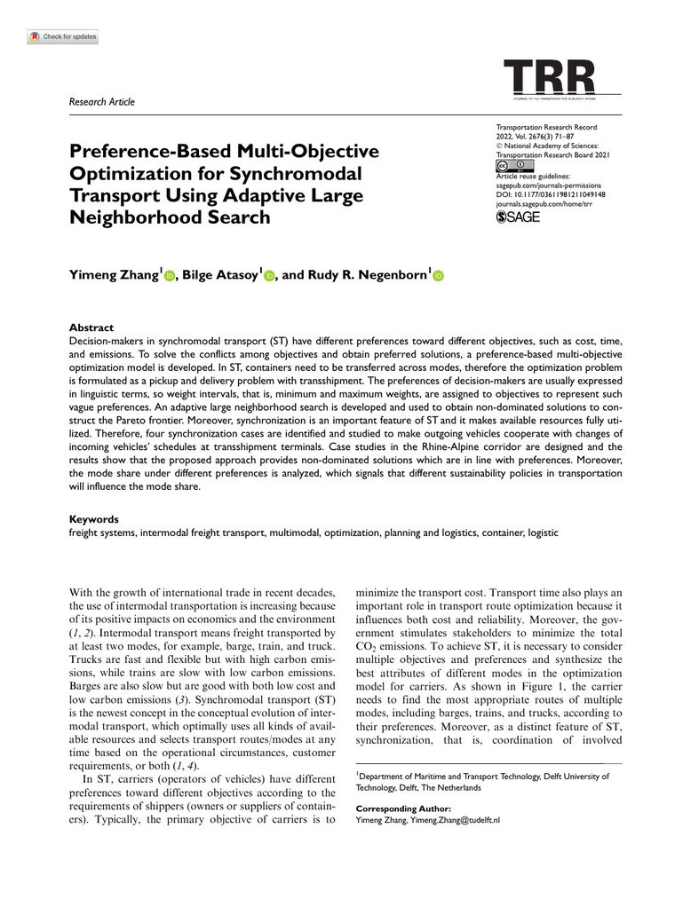 First page of preference-based ALNS paper