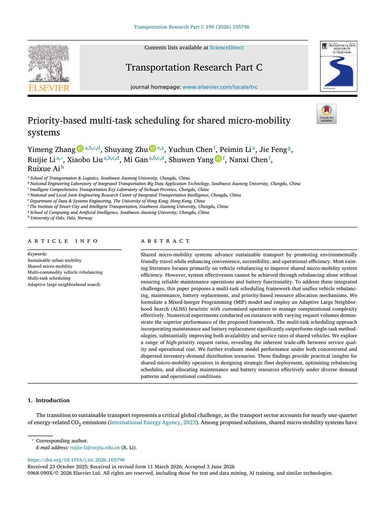 First page of priority-based multi-task scheduling paper
